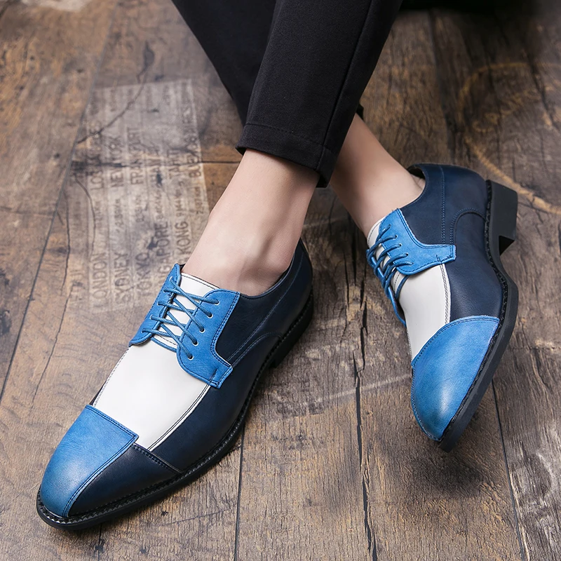 Мужская деловая обувь 2020 брендовые Свадебные модельные туфли модная