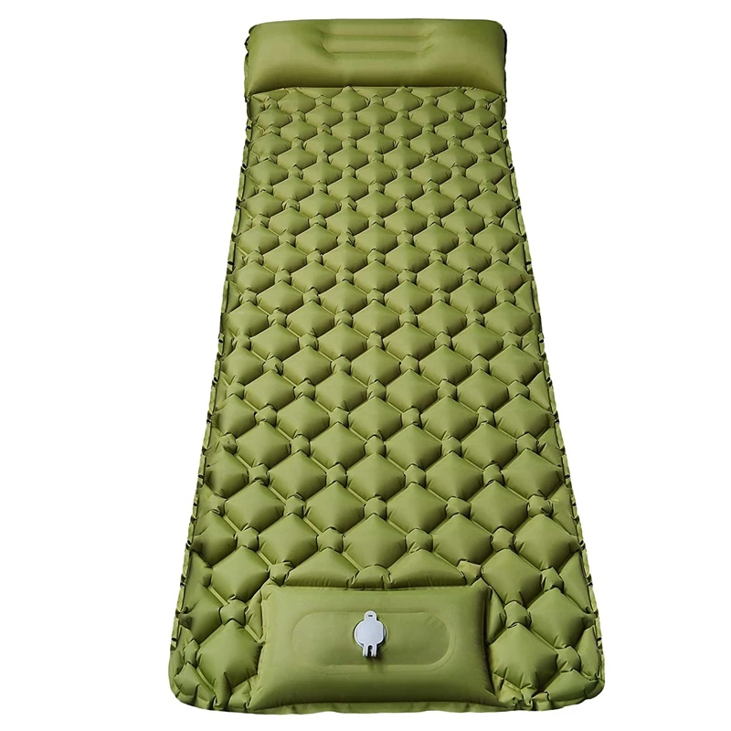 

Self Inflating Sleeping Pad Pillow Lightweight Compact Air Pad for Camping Hiking Backpacking Outdoor Tent Air Mattress