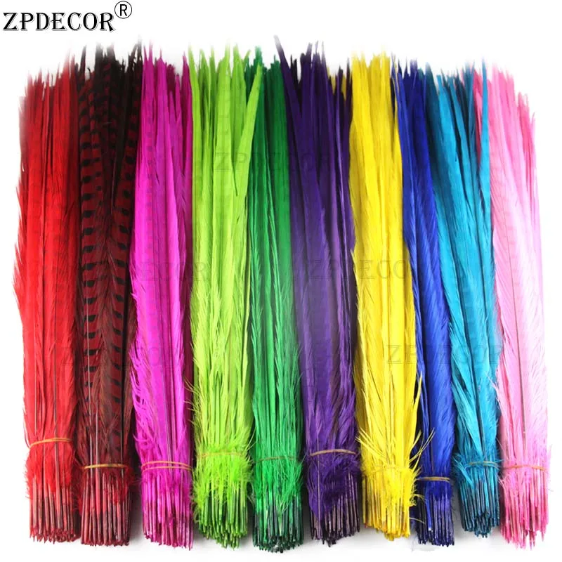 

ZPDECOR 30-75cm Ringneck Pheasant Feathers Natural Pluma