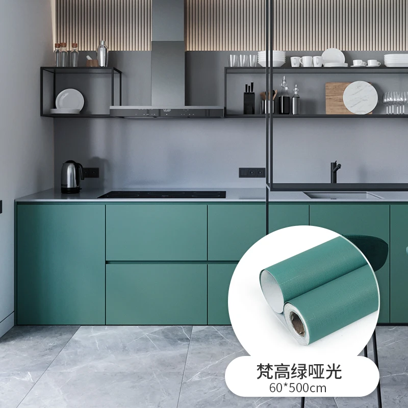 self adhesive vinyl film wallpaper furniture renovation stickers kitchen cabinet waterproof oil proof wall stickers home decor free global shipping