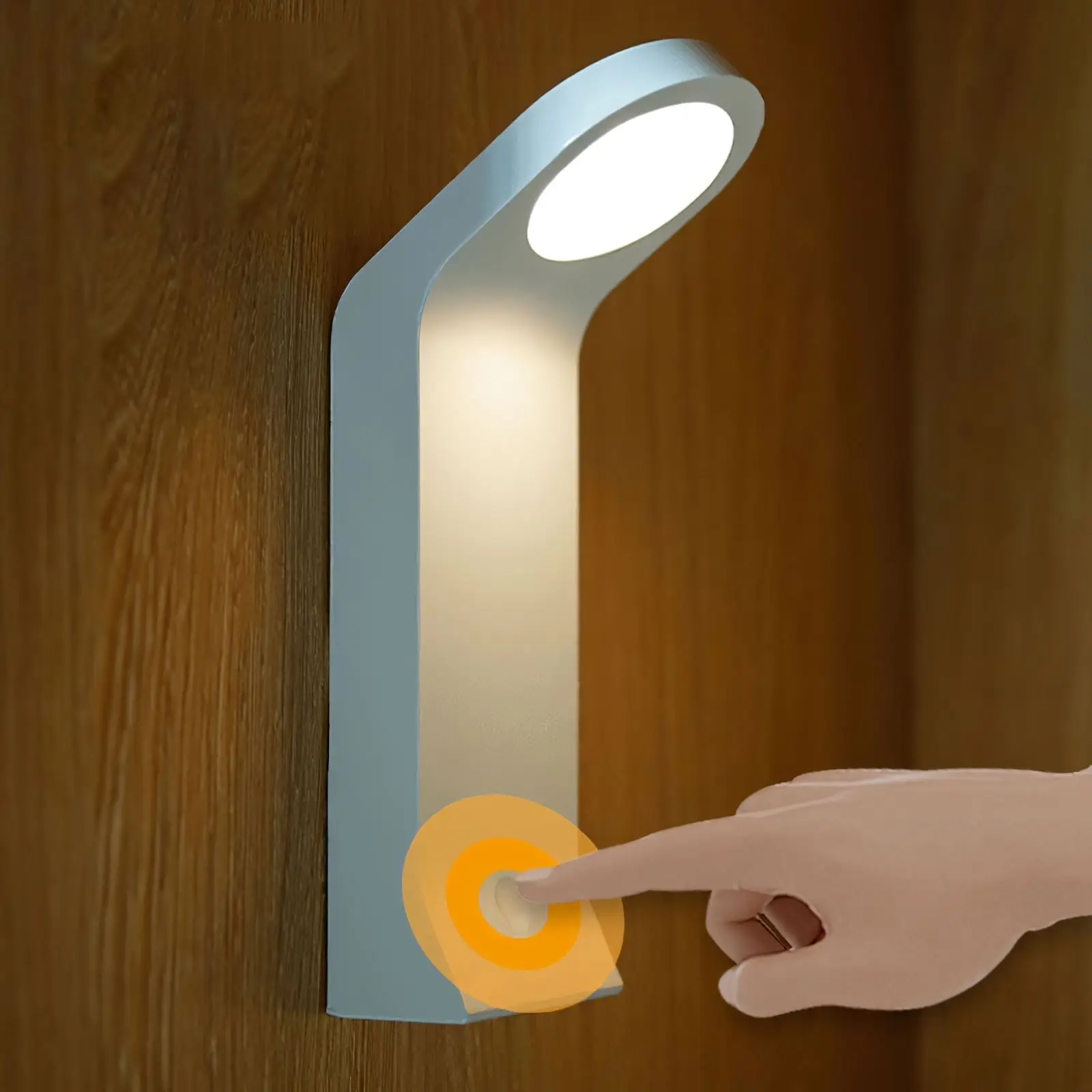 

Adjustable Brightness Lamp LED Table Lamp with 3 Colors 1200mAh Rechargeable Desktop Night Light Steplessly Wall Mounted Lamp