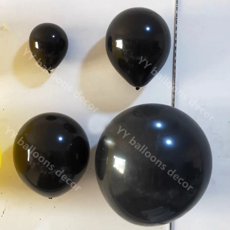 50pcs DIY Black Balloons Flashing Metallic 5/10/18 Inch Latex Golden Sliver Balloon Wedding Birthday Party Decoration | Дом и сад