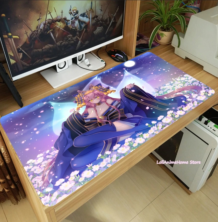 

Популярный коврик для мыши с аниме FGO Fate/Grand Order tammo no Mae, утолщенный игровой коврик для мыши ноутбука, коврик для клавиатуры, нескользящий игро...