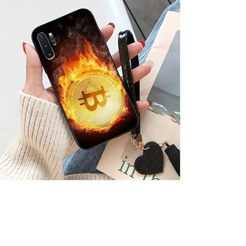 

I Love Accept Bitcoin Soft Cover Phone Case For Samsung S8 9 10 20 Plus Note 9 10 10plus 20 20ultra M21 30