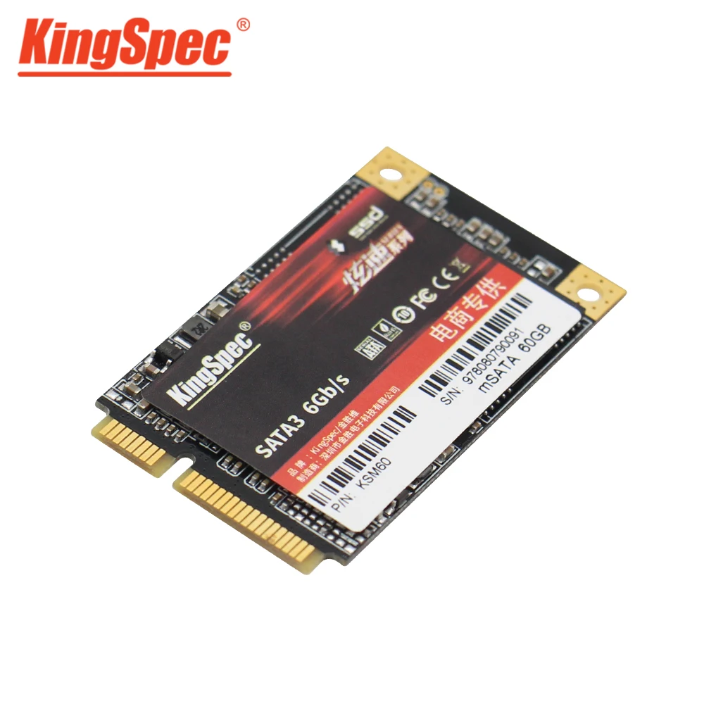 KingSpec Msata Внутренний твердотельный жесткий диск SATA III 128 ГБ 256 512 1 ТБ 2 SSD для ноутбука