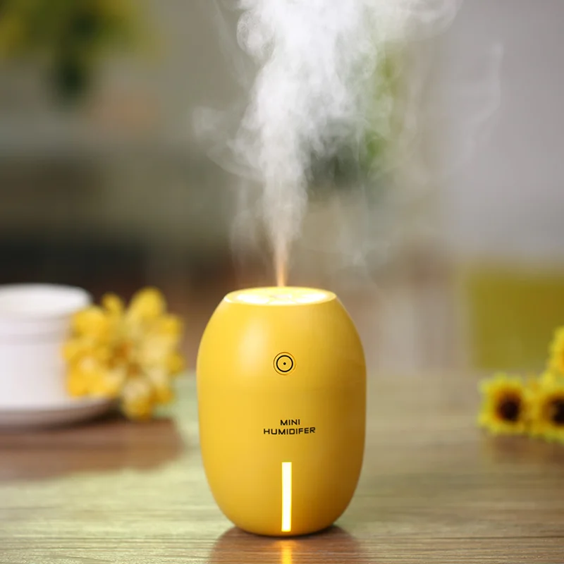 

Portable USB night light fragrance diffuser lemon shape convenient small humidifier for home office