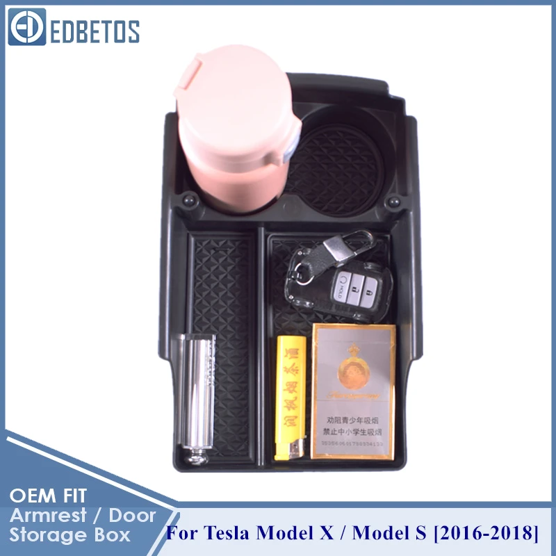 Для Tesla Model S аксессуары для автомобиля Органайзер центра Conosle лоток Аксессуары X