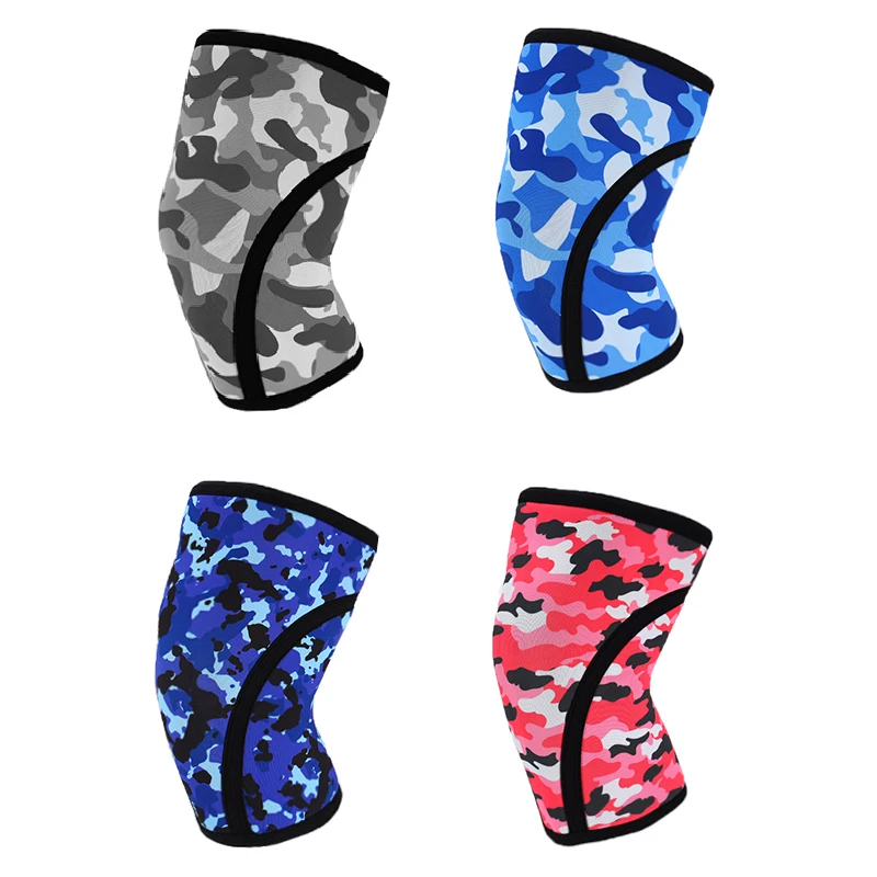 

Support Knee Pads 1 Pair Knee Brace Thick Compression Camouflage Knee Sleeves for Running Training Sports Safety Joint
