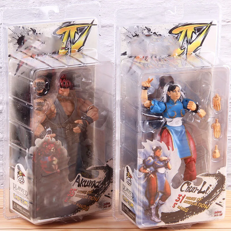NECA Классическая игра Чун-ли Чун Ли фигурка акума фигурка ПВХ Коллекционная модель игрушки для мальчиков подарок