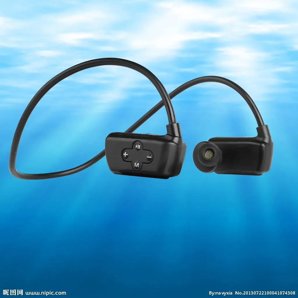 Bluetooth Mp3 mp4 плеер 16G-B IPX8 водонепроницаемый M-P3 музыкальный Wwim наушник для дайвинга