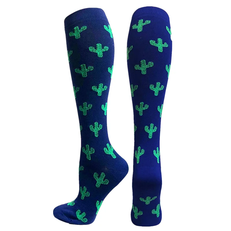 

Unisex Compression Socks For Anti Fatigue Cactus Pineapple Golf Pain Relief High Stockings Best Gift For All Sport & Nursing