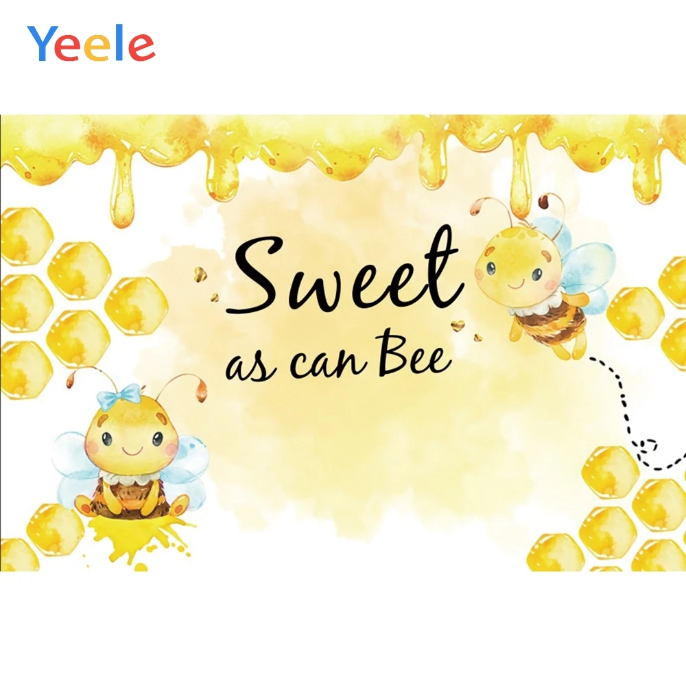 

Yeele Sweet As Can Bee Baby Shower фон для фотосъемки на день рождения индивидуальный Фотофон для фотостудии виниловый Фотофон