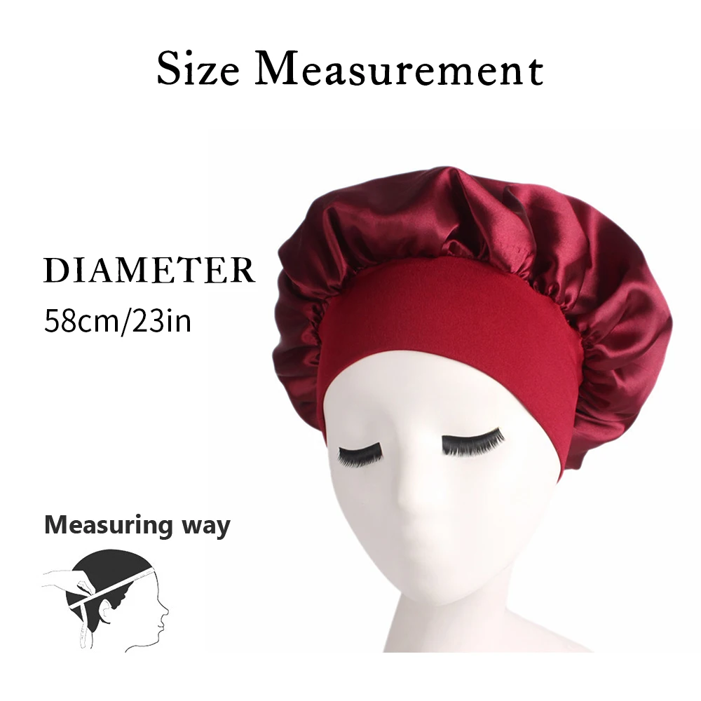 58 см регулируемая водонепроницаемая шапочка для душа ухода за длинными волосами