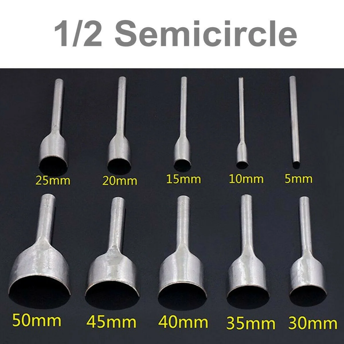 Strap Belt Punch Tools Wallet Steel Arc Trimming 10pcs 5-50mm Half Round | Дом и сад