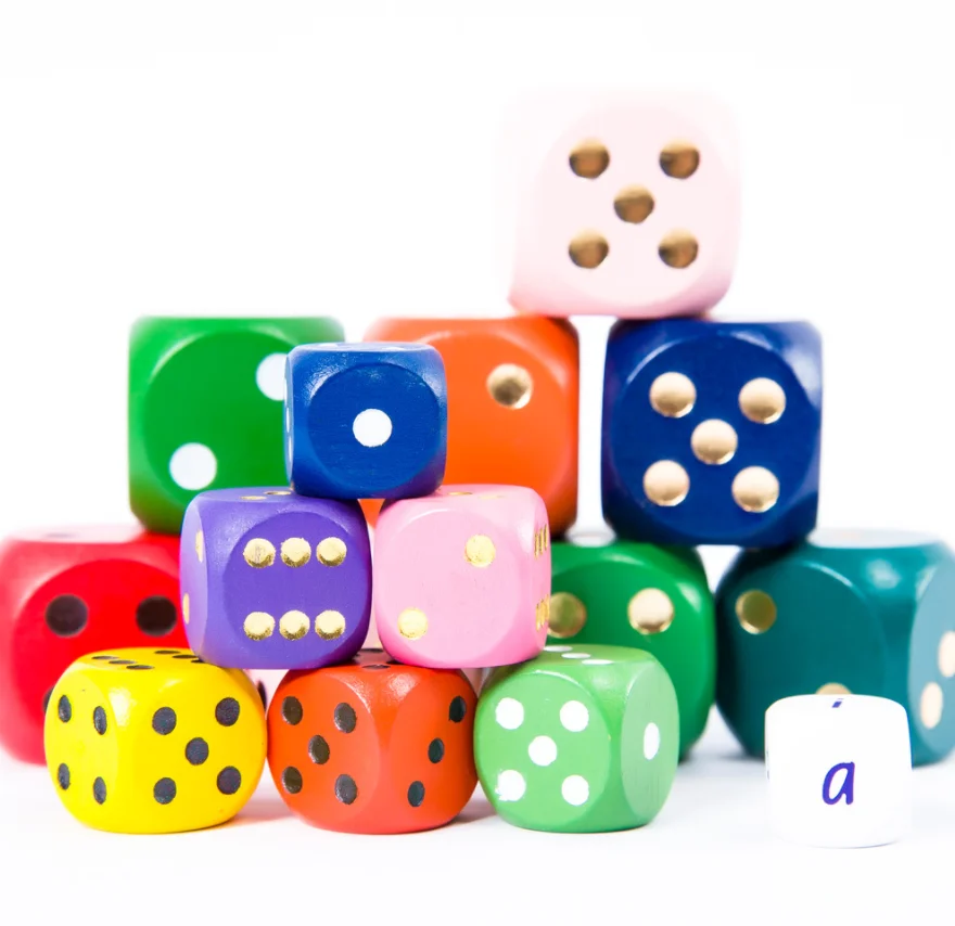 2 шт. 30 мм деревянные кубики красочные бронзового цвета питьевой игральная кость