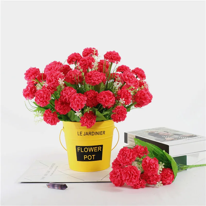 Искусственные шарики гортензии из искусственные хризантемы Шелковый цветок