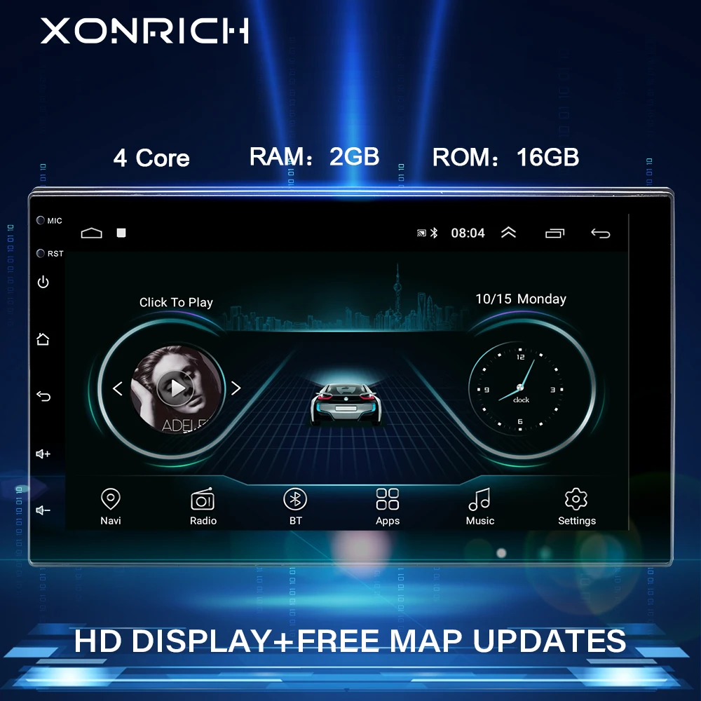 Автомагнитола 2 Din Гб ОЗУ Android 9 0 gps навигация универсальный мультимедийный плеер