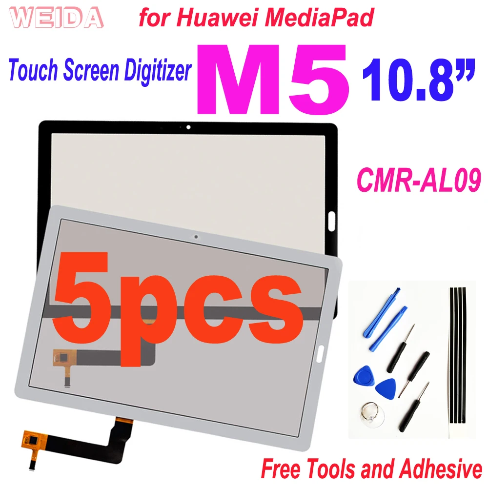 5 шт. сенсорный экран 10 8 дюйма для Huawei MediaPad M5 CMR-AL09 дигитайзер переднее стекло