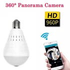 Мини-камера Sailvde 960P, панорамная видеокамера для iP-Камеры, Android 360, Wi-Fi светильник лампочка, датчик движения