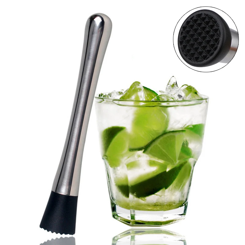 

Коктейльный мудлер, посуда для бара, коктейль Mojito из нержавеющей стали, смеситель для бара «сделай сам», для напитков, фруктов, дробленого ль...