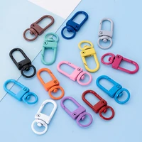 10pcslot snap lobster clasp hooks rotating buckle for keychain neckalce bracelet supplies diy jewelry making accessories