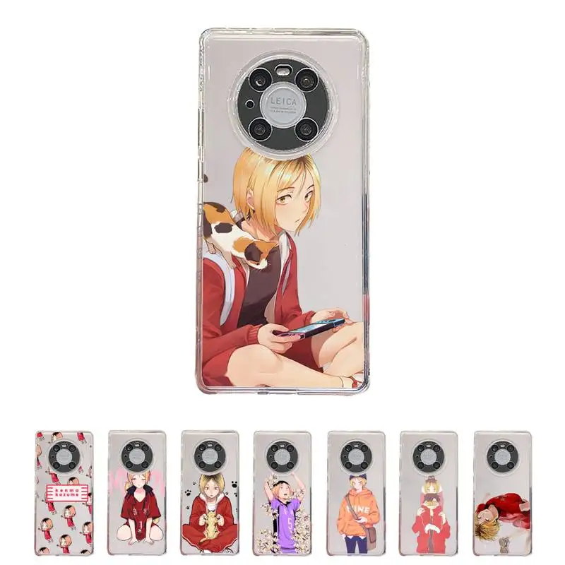 

Kenma Kozume of Haikyuu Phone Case Transparent For Huawei enjoy 20 10 9 8 7 S SE E C Z pro plus lite Soft TPU Clear Mobile bags