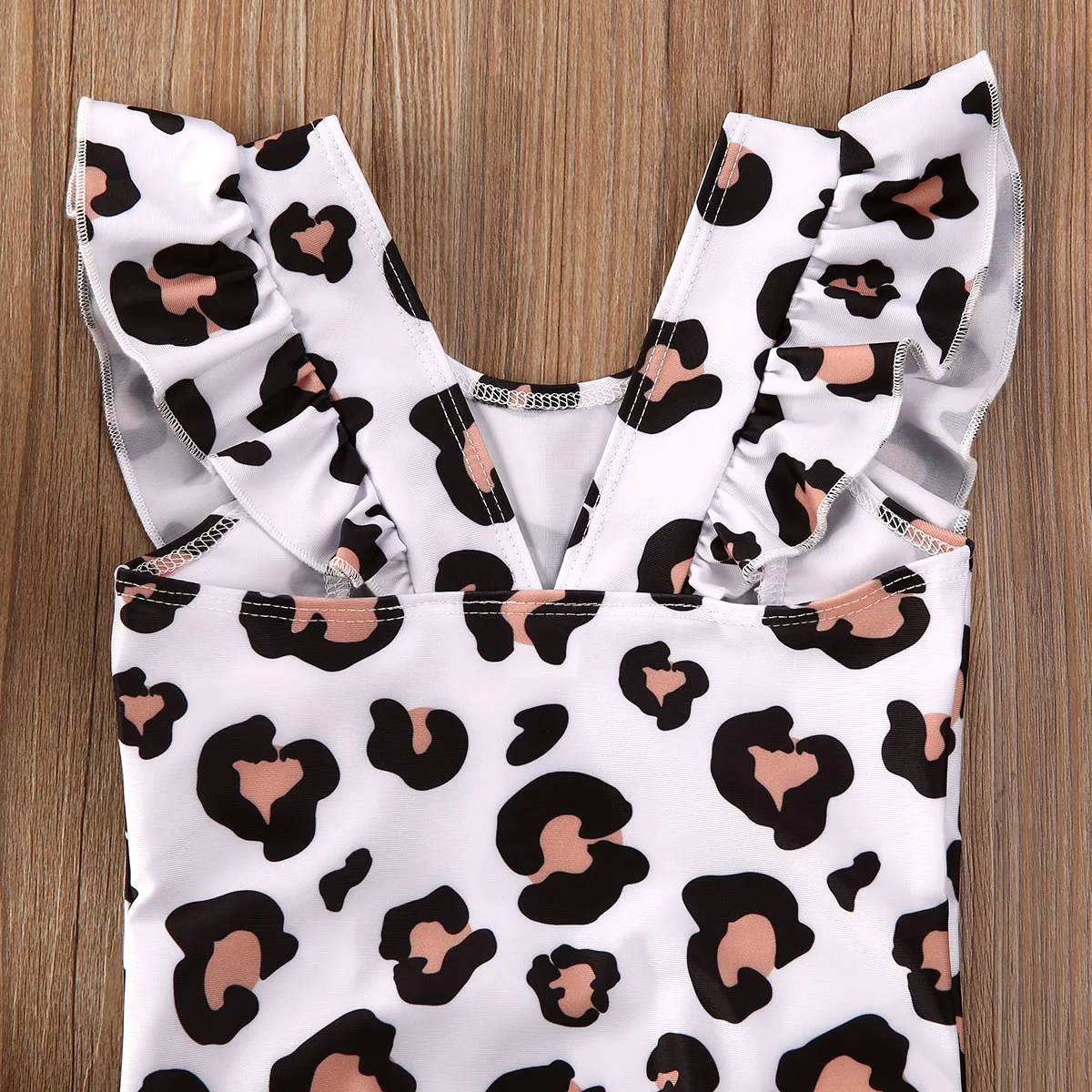 Летний купальник-бикини для малышей купальный костюм пляжная одежда леопардовые