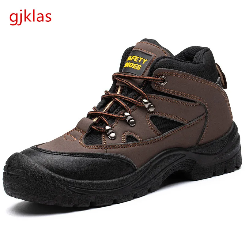 

Breathable Steel Toe Work Safety Shoes Men Anti-smashing Puncture Proof Casual Security Sports Shoes Construction Site Work Boot