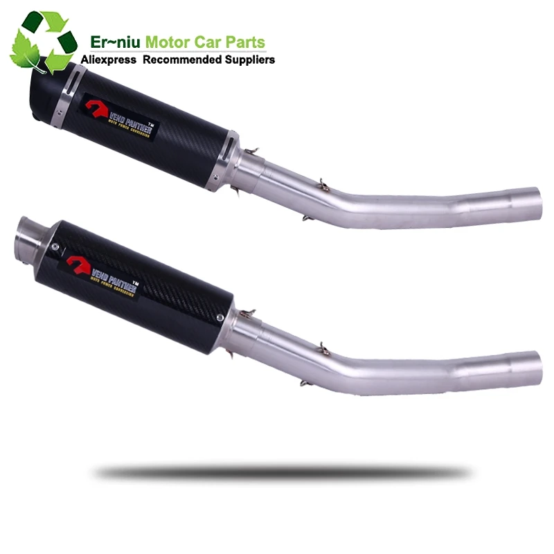 

Free Shipping Motorcycle Exhaust Escape Muffler Middle Pipe Full System Slip-On For KAWASAKI ZX 10R ZX10R ZX-10R 2008 2009 2010