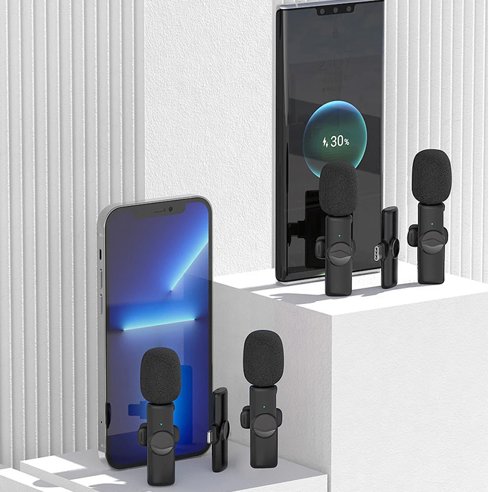 Беспроводной портативный микрофон с разъемом Lightning USB C | Электроника