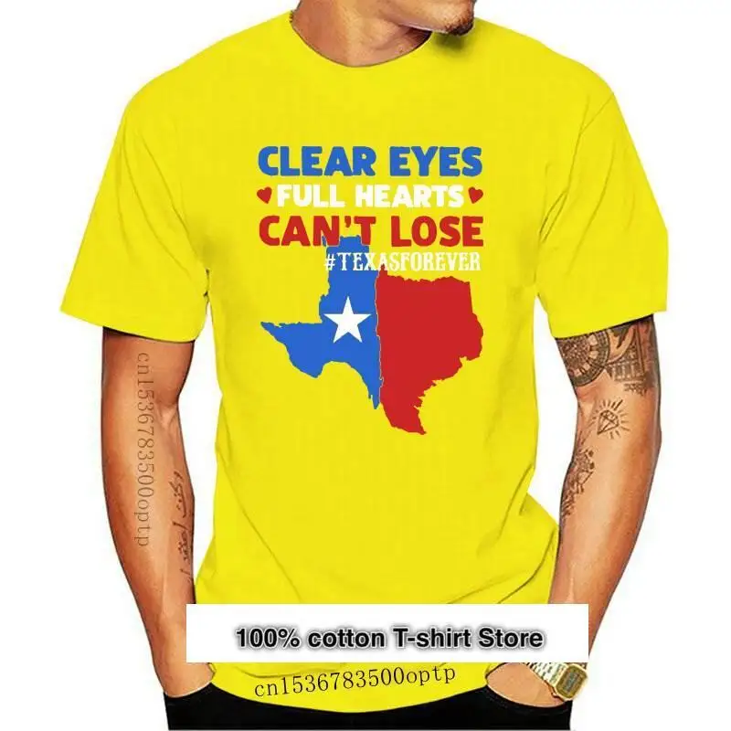 

Техасская camiseta Forever ojos claros la corazones no puede perder camisa negro