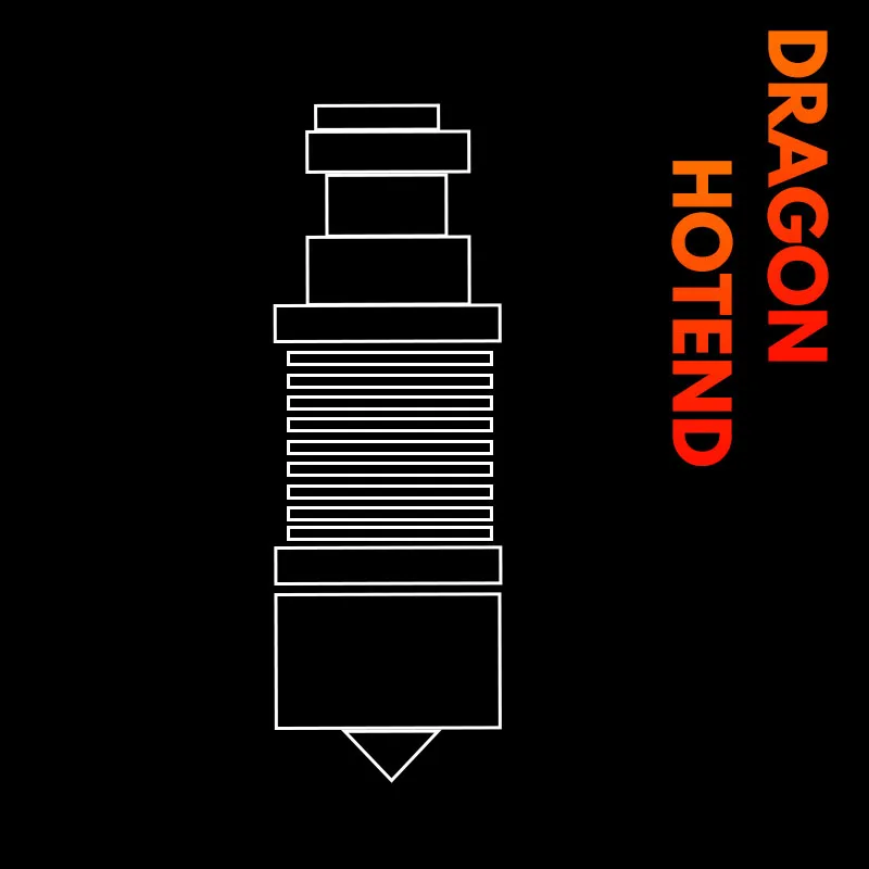 

Экструзионная головка Dragon Hotend для 3D принтера V6 Hotend, запчасти для 3D принтера TITAN BMG Direct drive Bowden