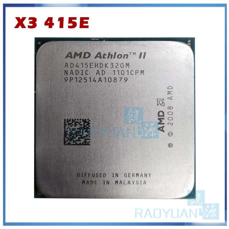 ЦП AMD Athlon II X3 415e 415E 2 5 ГГц трехъядерный процессор AD415EHDK32GM разъем AM3|athlon ii x3|amd athlon x3cpu