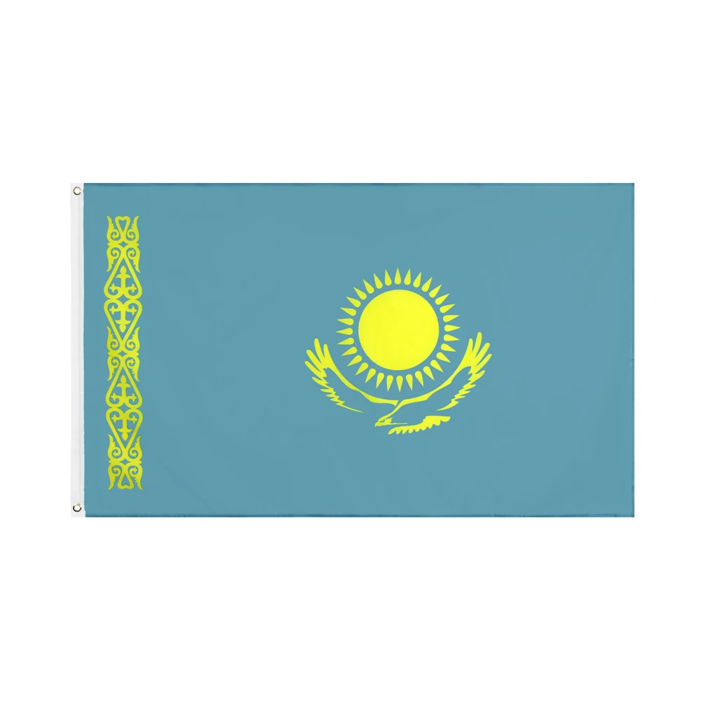 Флаг Казахстана KZ для украшения пират 90*150 см |