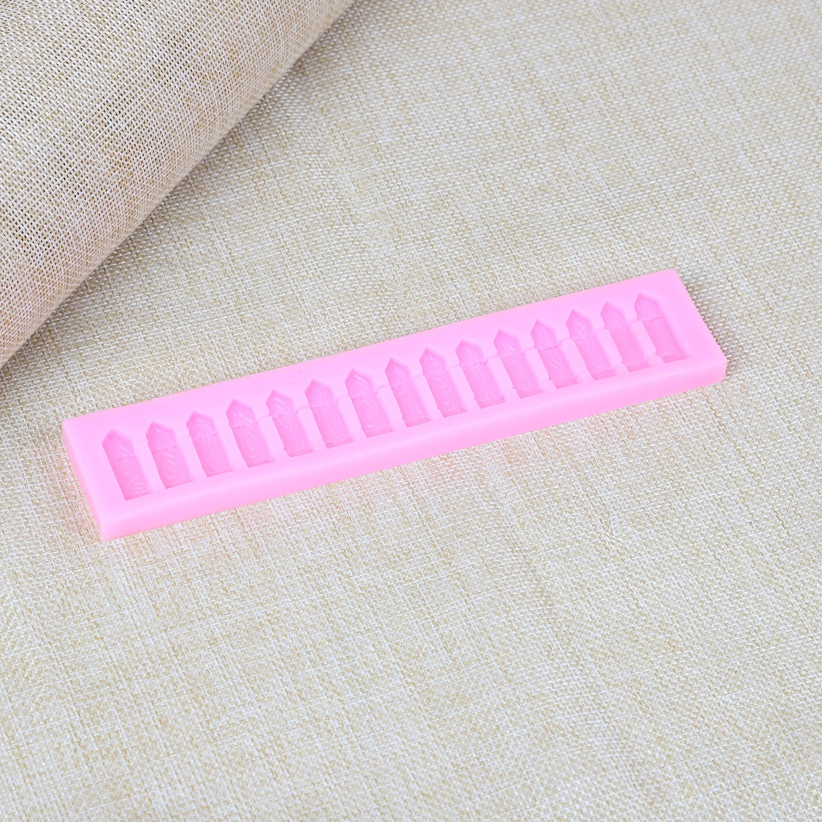 Пикет длинной формы забор торт декоративные силиконовые помадка форма для