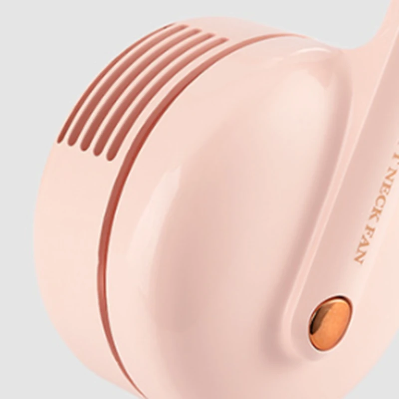 

Portable Leafless Lazy Hanging Dual Cooling Neck Fan USB Charging Outdoor Sports Flexible Neckband Air Cooler