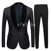 new arrival one button groomsmen shawl lapel groom tuxedos men suits weddingprom best man blazer jacketpantstie b103