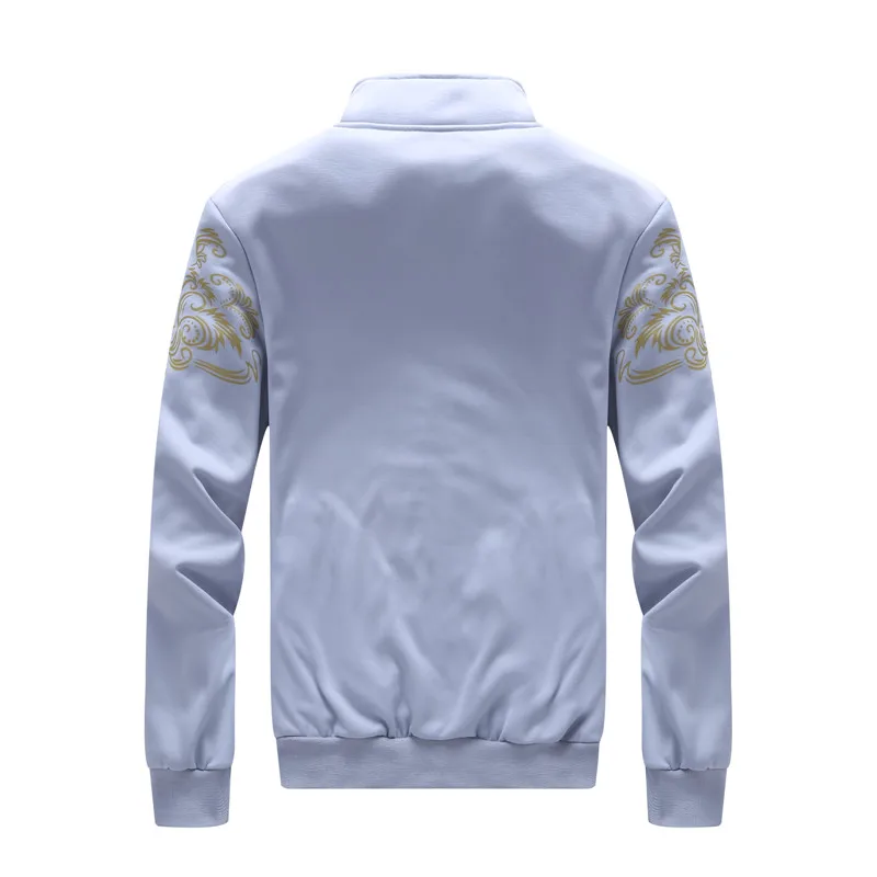 Весенняя Повседневная Толстовка куртки мужской комплект тонкий спортивный