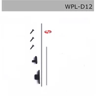 dj wpl d12 parts upgrade micro truck modification parts long and short interchangeable antenna rc car truck accessories