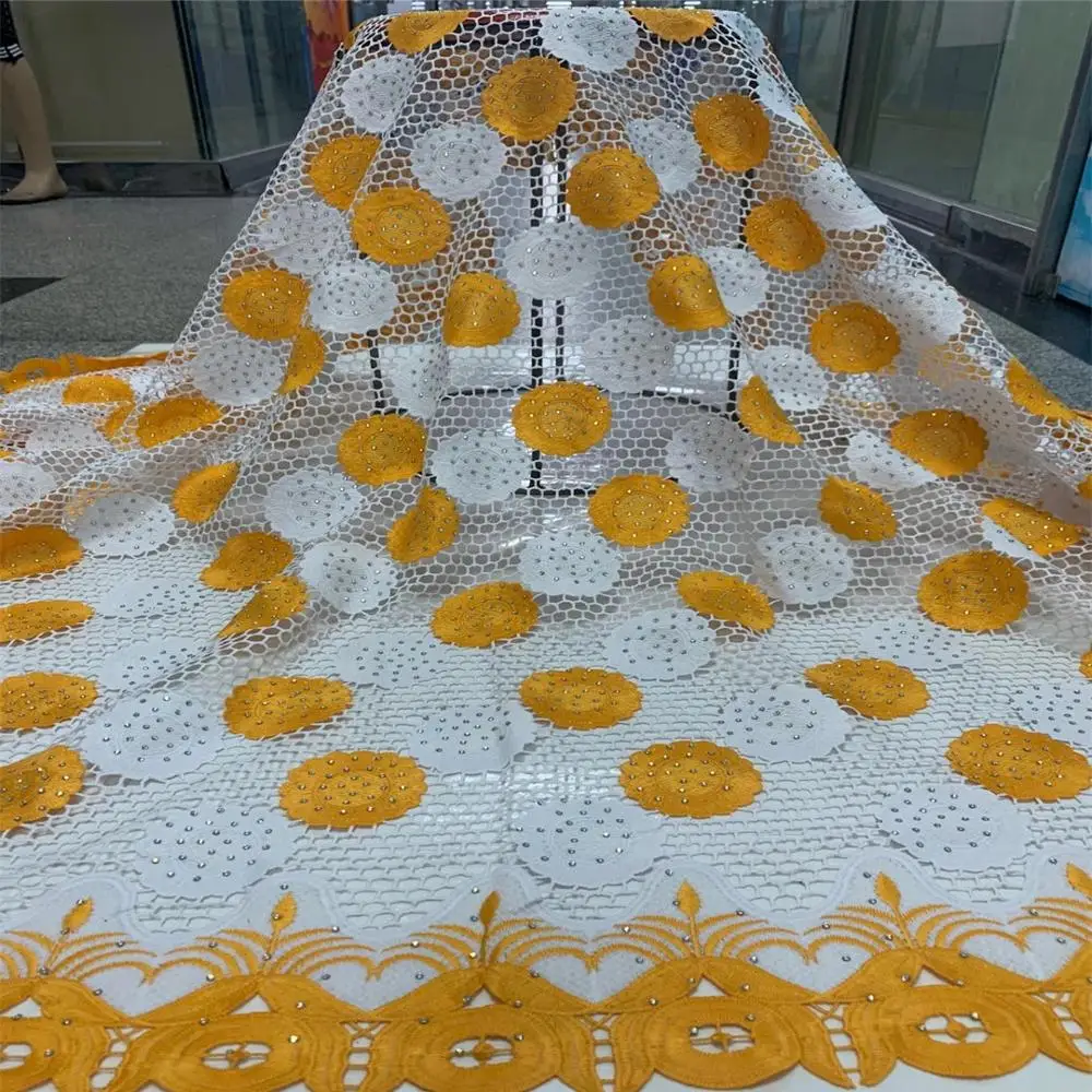 

African Lace Fabric,2020 Embroidered Nigerian Lace Fabric With Stones High Quality French tulle Lace Fabric For Women dress