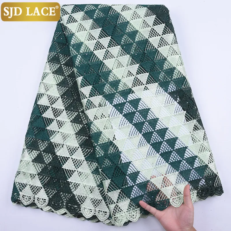 Кружево SJD новейшая африканская кружевная ткань высокое качество