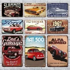 Винтажный автомобильный фирменный плакат, металлическая фотосессия в стиле ретро, искусственная картина на стену, Декор, металлическая пластина, аксессуары для дома