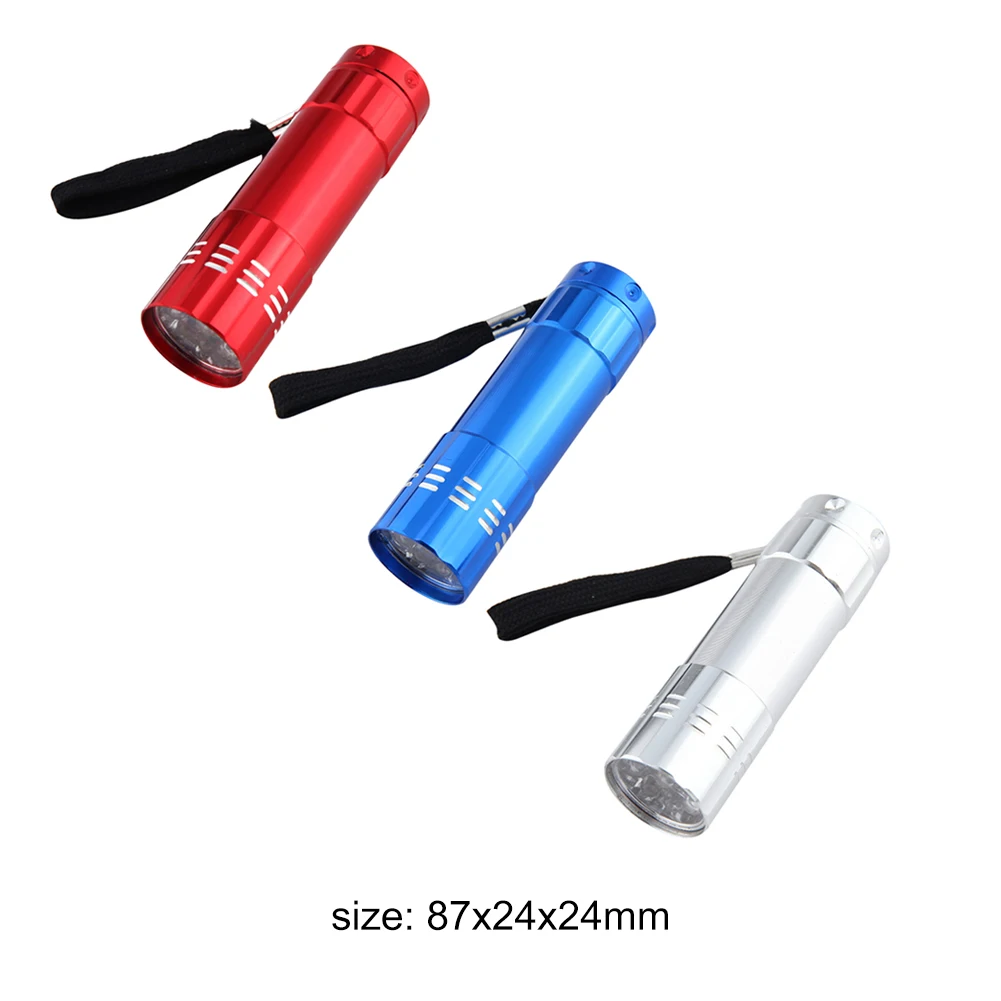 Ультрафиолетовый фонарь суперминиатюрная алюминиефонарь Светодиодная лампа 9