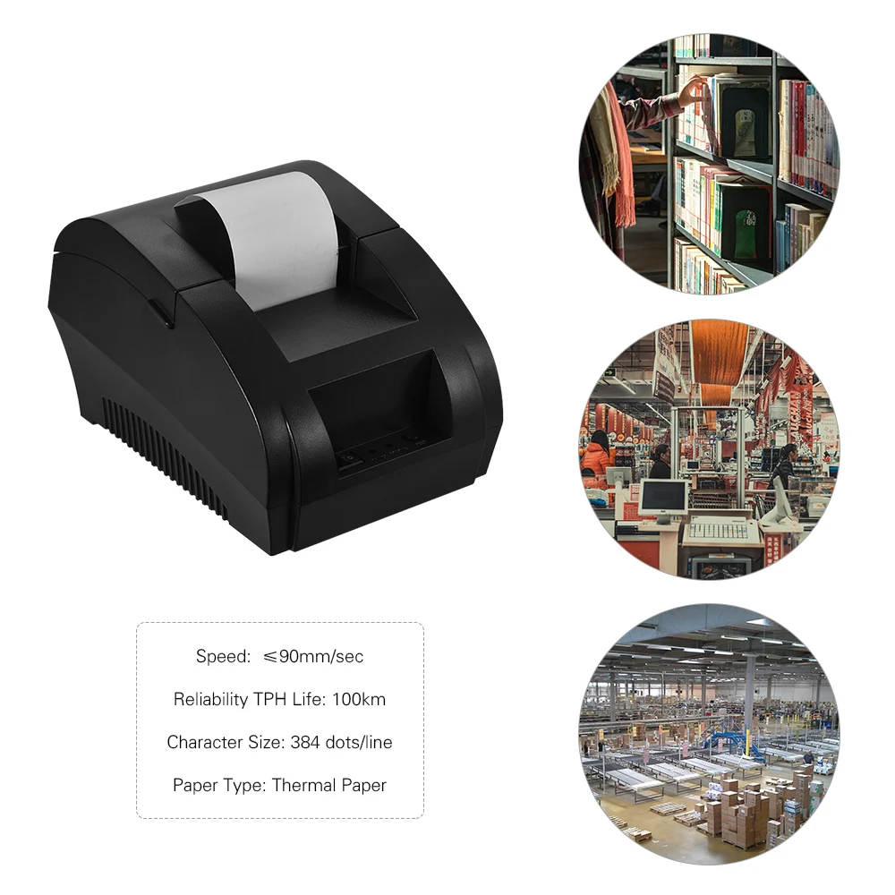 

Bluetooth Thermal Printer 58mm Restaurant Retail Receipt Ticket POS Printing for IOS Android Windows