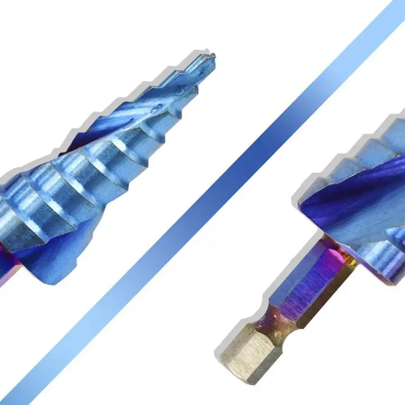 

Step Step Cone Drill Titanium 3Pcs Cone Cutter Drill HSS Duable Hot Sale