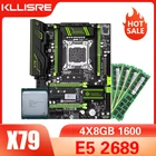 Комплект материнской платы HUANANZHI X79, Xeon LGA 2011, E5 2689, 4x8 ГБ = 32 Гб, 1600 МГц, DDR3, память ECC REG ATX, USB3.0, SATA3, NVME M.2