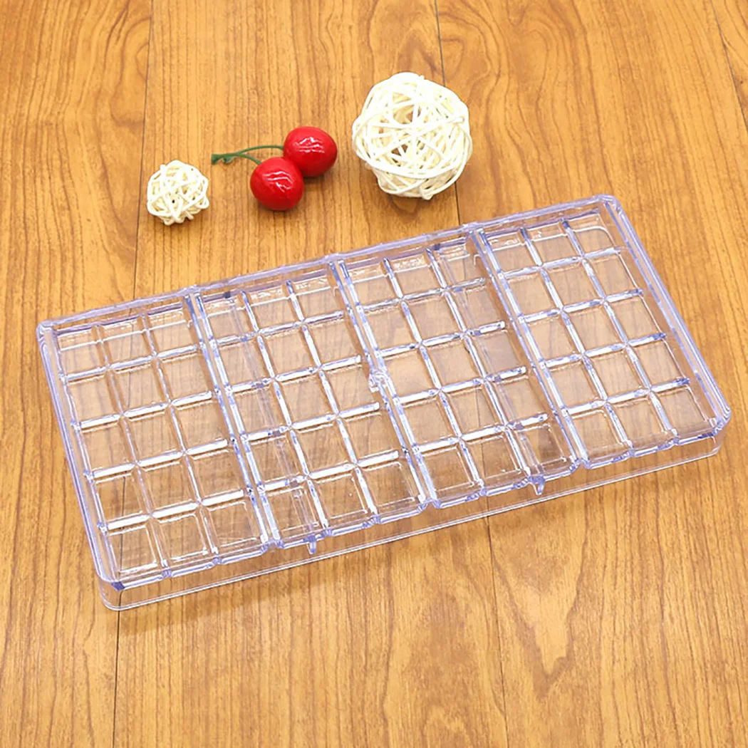 

1pcs Clear Chocolate Mold DIY Reusable Easy Release Rectangle Cake Mold Mousse Candy Mold Baking Pastry Tool