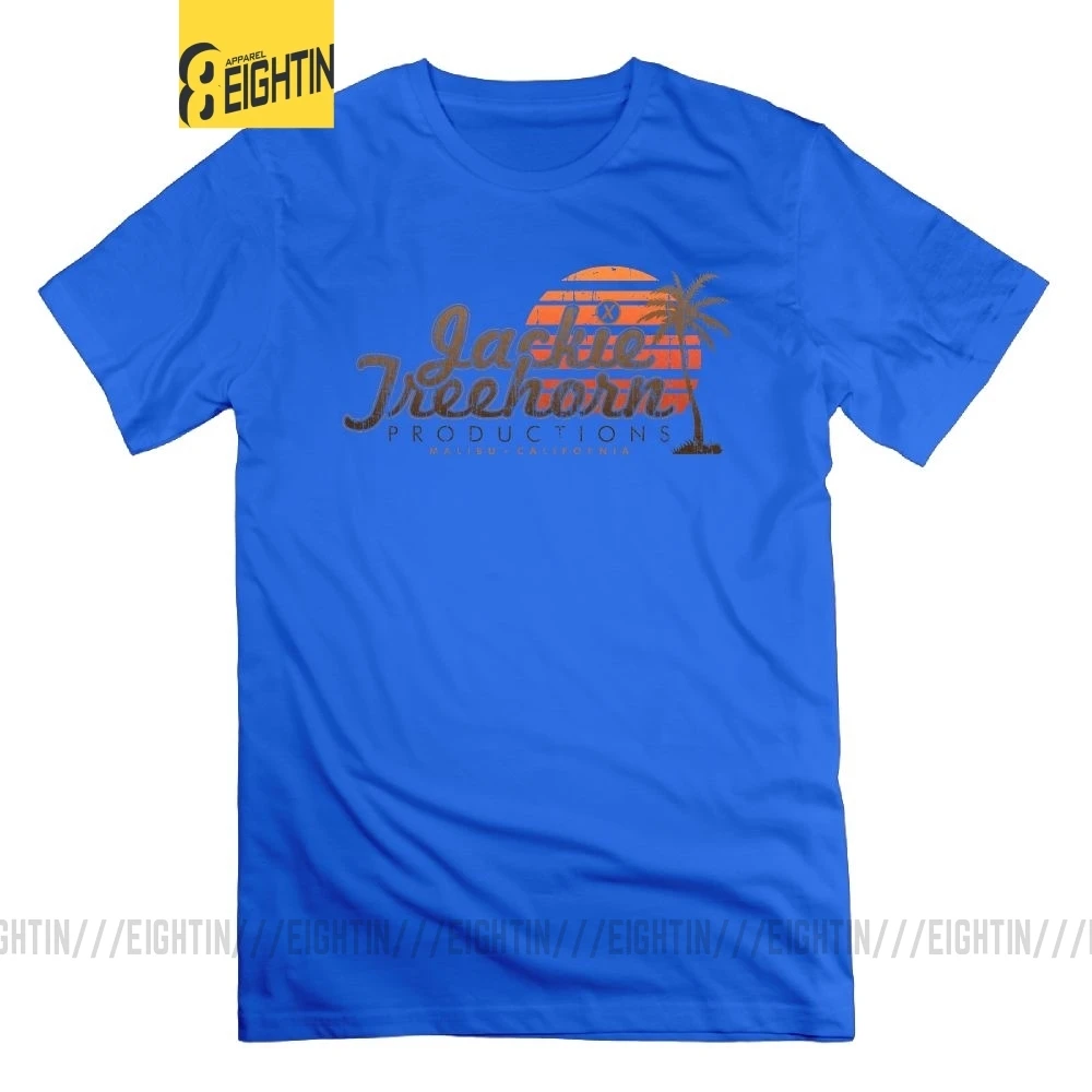 Jackie Treehorn products Футболка Большой Lebowski хлопок короткий рукав 6XL футболки Круглый вырез для мужчин большой размер футболки - Цвет: Синий