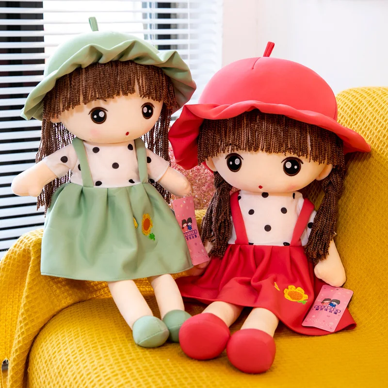 

Sweety Girl Plush Toys Kawaii Pink Girl Stuffed Plushie Dolls Cute Soft Ragdoll Christmas Birthday Gifts For kids