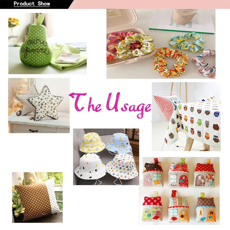 

7Pcs/Set Floral Printed Cotton Fabric Sewing Patchwork Cloth Materials Handmade Dress Hat Hairbow Vintage Mixed Style 25*25cm